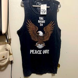 NWT Chaser Tank top. Med dark  gray. Size Medium. New. #retrovibe. #countrystyle